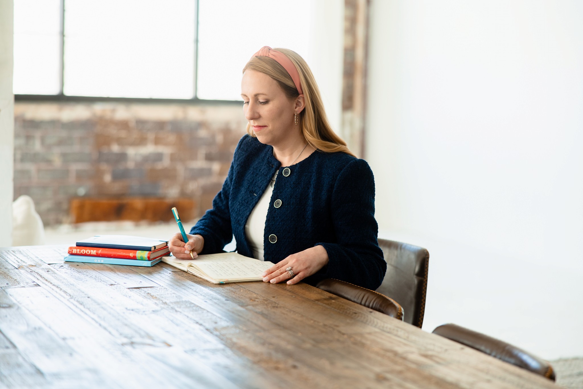 Liz writing